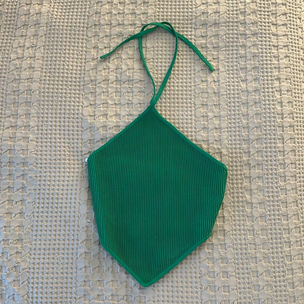 Green Babaton Halter Crop Top in Size 2XS from Aritzia - Only Worn Once